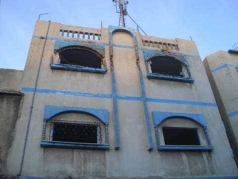 The Ash Shawa family apartmnt in Gaza City after being struck by an Israeli drone - Photo provided to Corporate Watch by Basil Ash Shawa